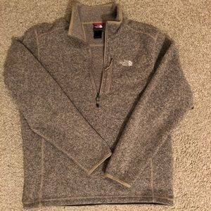 North face 1/4 zip heather pullover